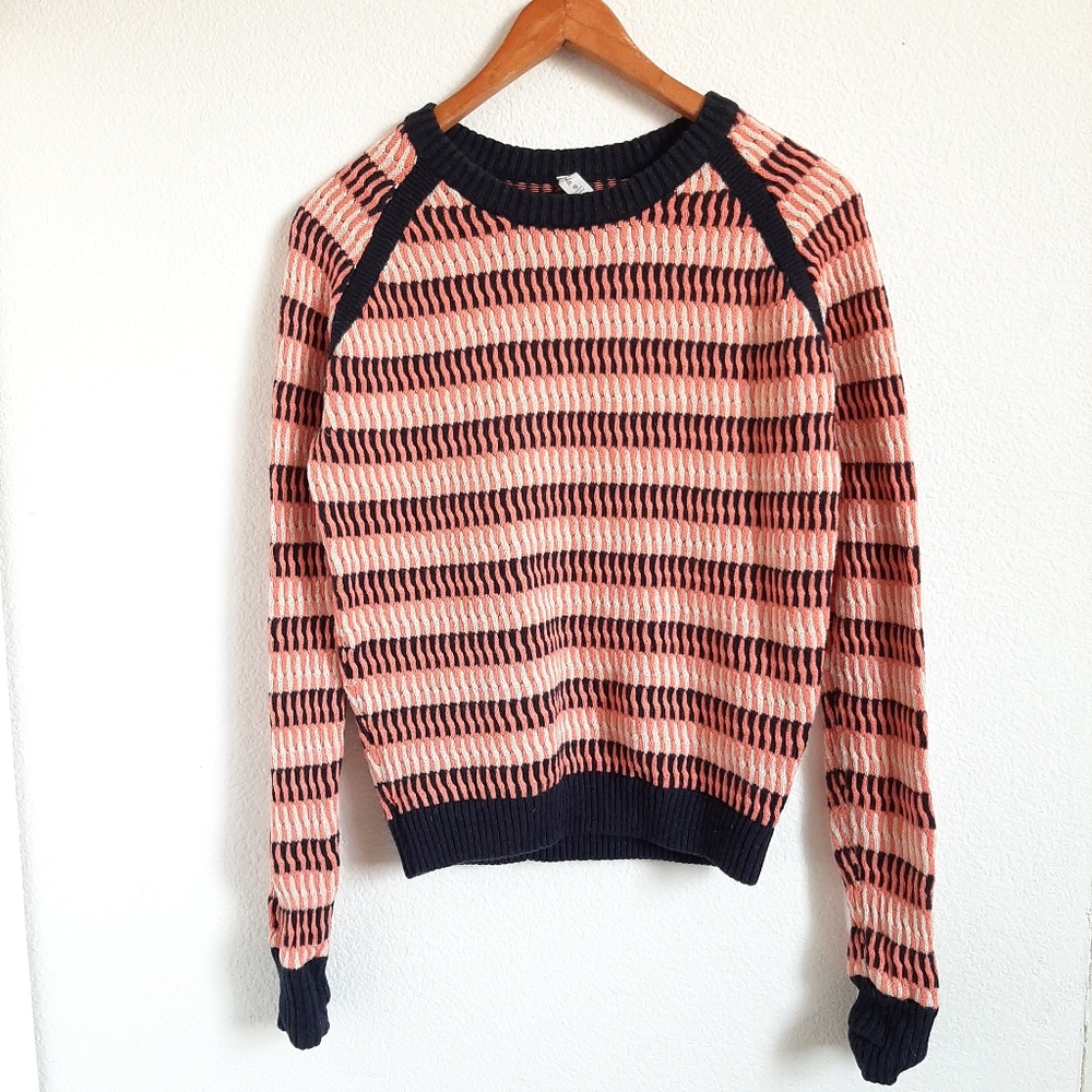 LULULEMON devi crew stripped knit sweater - Picture 1 of 5